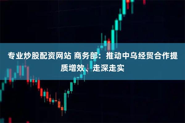 专业炒股配资网站 商务部：推动中乌经贸合作提质增效、走深走实