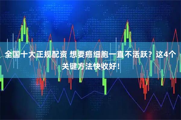 全国十大正规配资 想要癌细胞一直不活跃？这4个关键方法快收好！